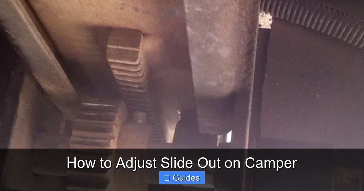 How to Adjust Slide Out on Camper