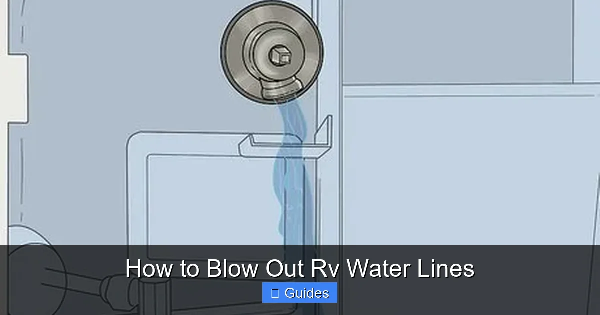 How to Blow Out Rv Water Lines