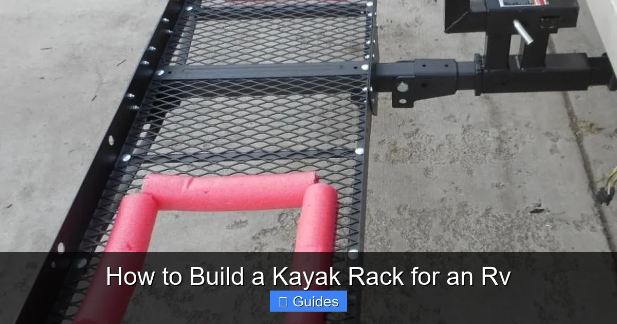How to Build a Kayak Rack for an Rv