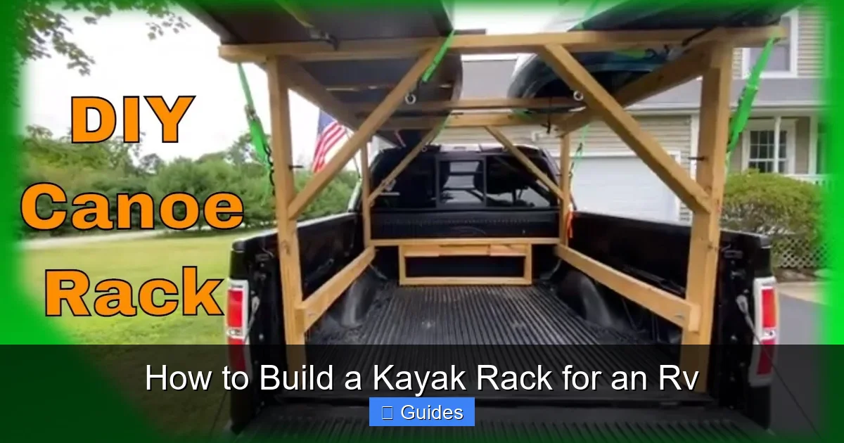 How to Build a Kayak Rack for an Rv