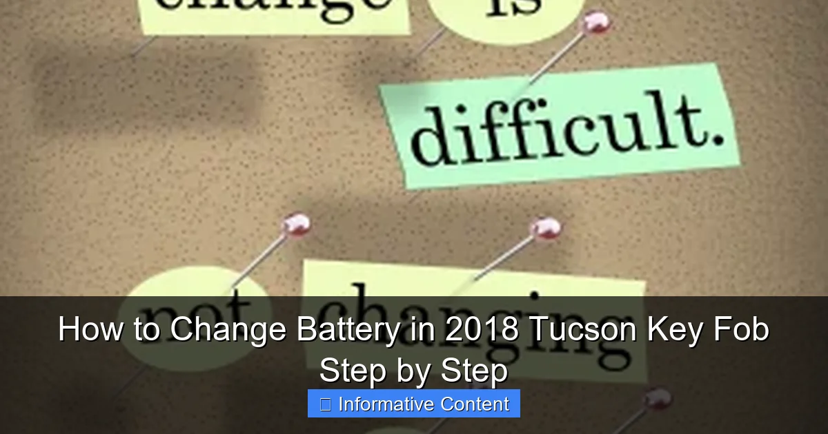 How to Change Battery in 2018 Tucson Key Fob Step by Step
