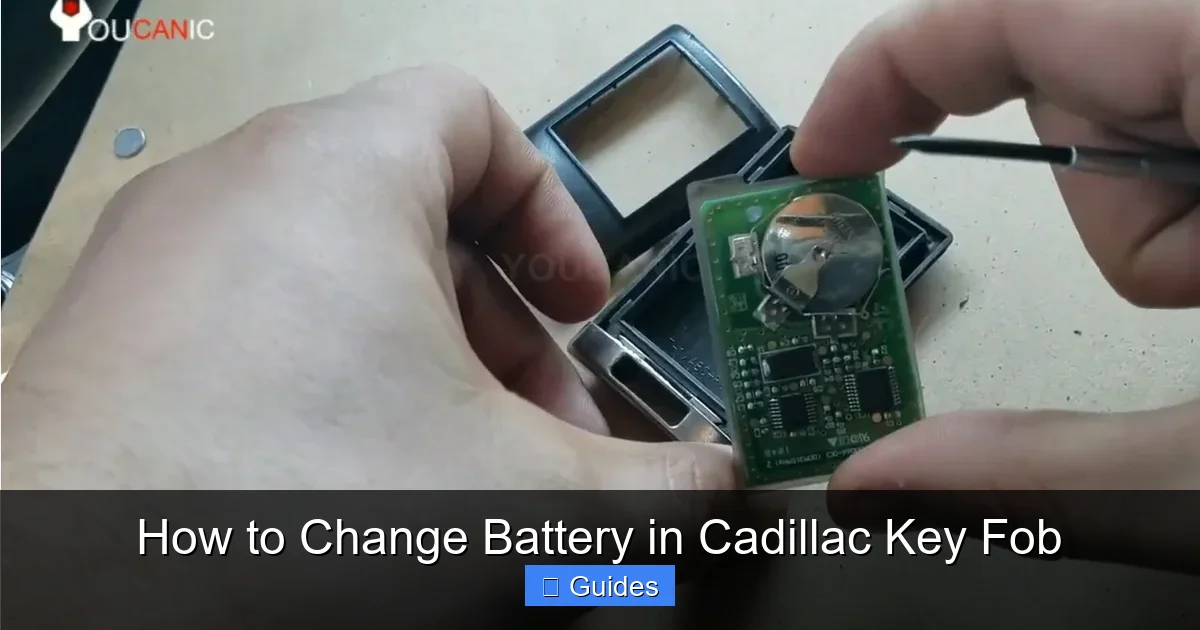 How to Change Battery in Cadillac Key Fob