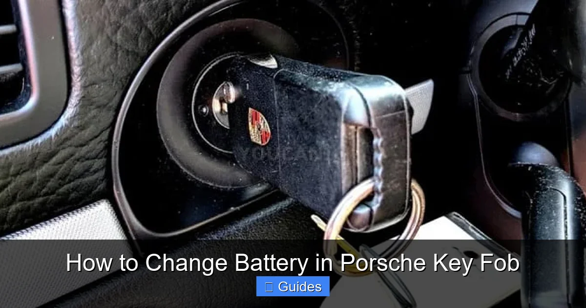 How to Change Battery in Porsche Key Fob