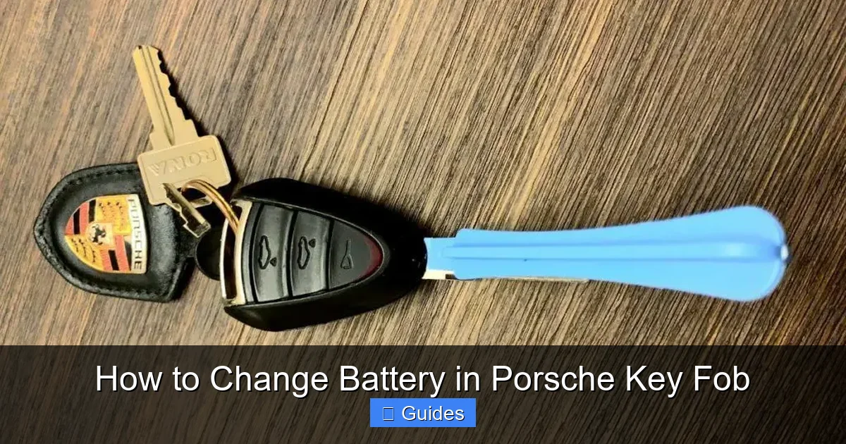How to Change Battery in Porsche Key Fob
