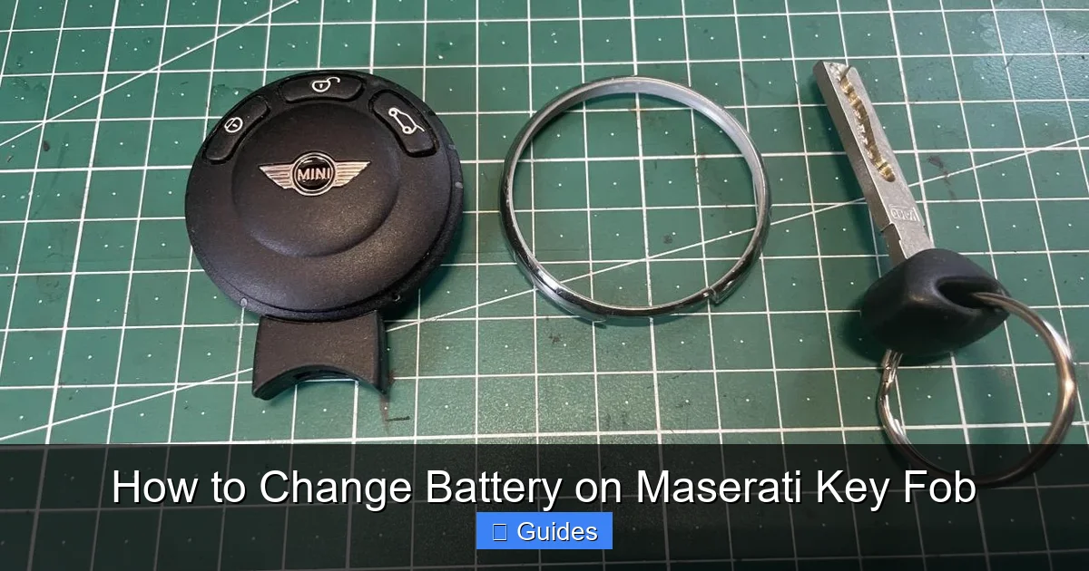 How to Change Battery on Maserati Key Fob