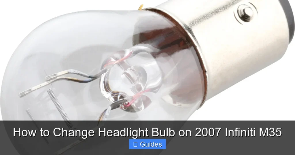 How to Change Headlight Bulb on 2007 Infiniti M35