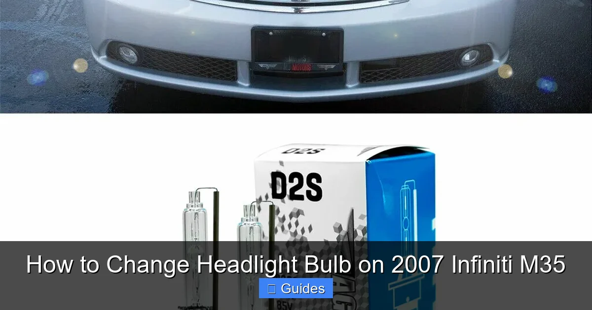 How to Change Headlight Bulb on 2007 Infiniti M35