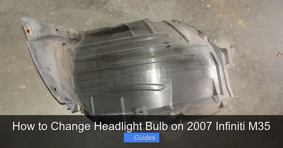 How to Change Headlight Bulb on 2007 Infiniti M35