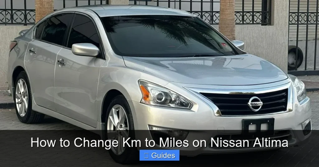 How to Change Km to Miles on Nissan Altima