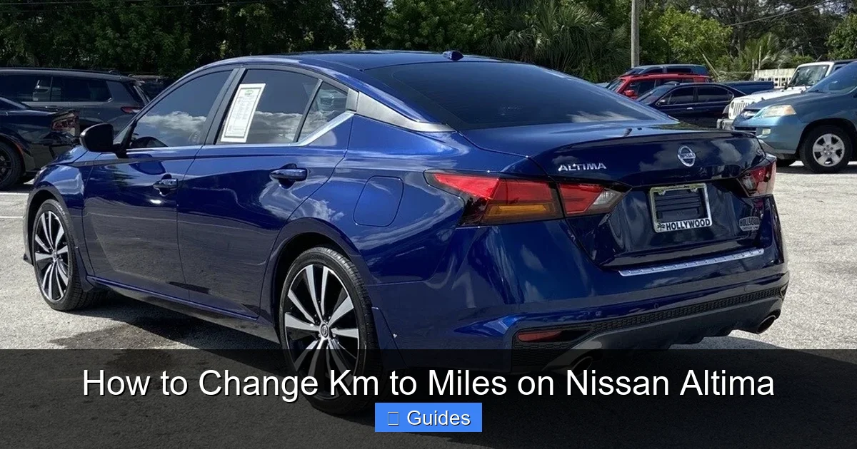 How to Change Km to Miles on Nissan Altima