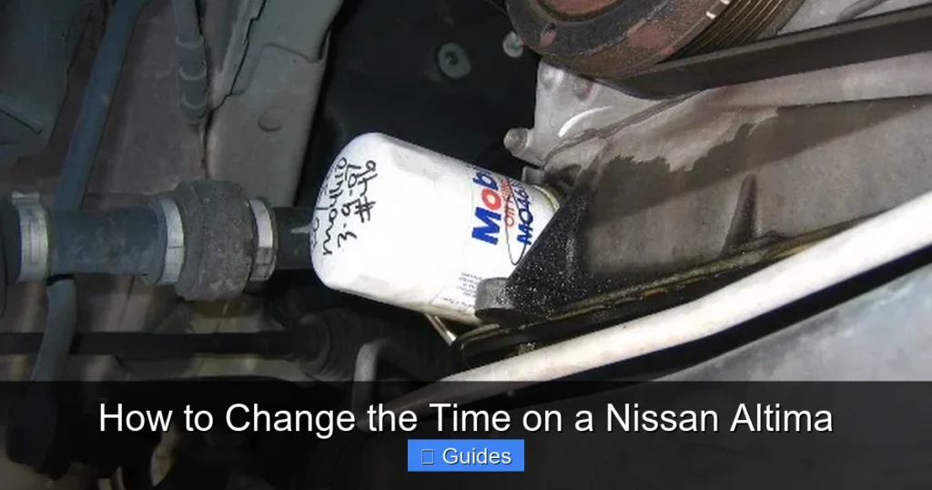 How to Change the Time on a Nissan Altima