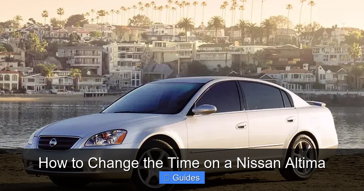 How to Change the Time on a Nissan Altima