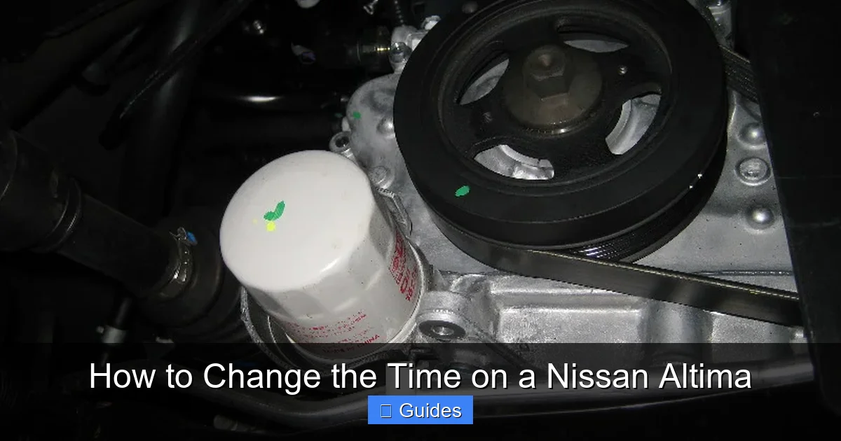 How to Change the Time on a Nissan Altima