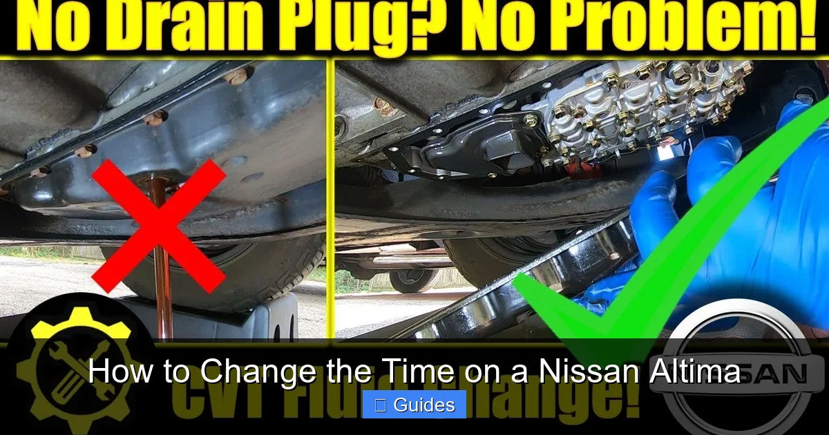 How to Change the Time on a Nissan Altima