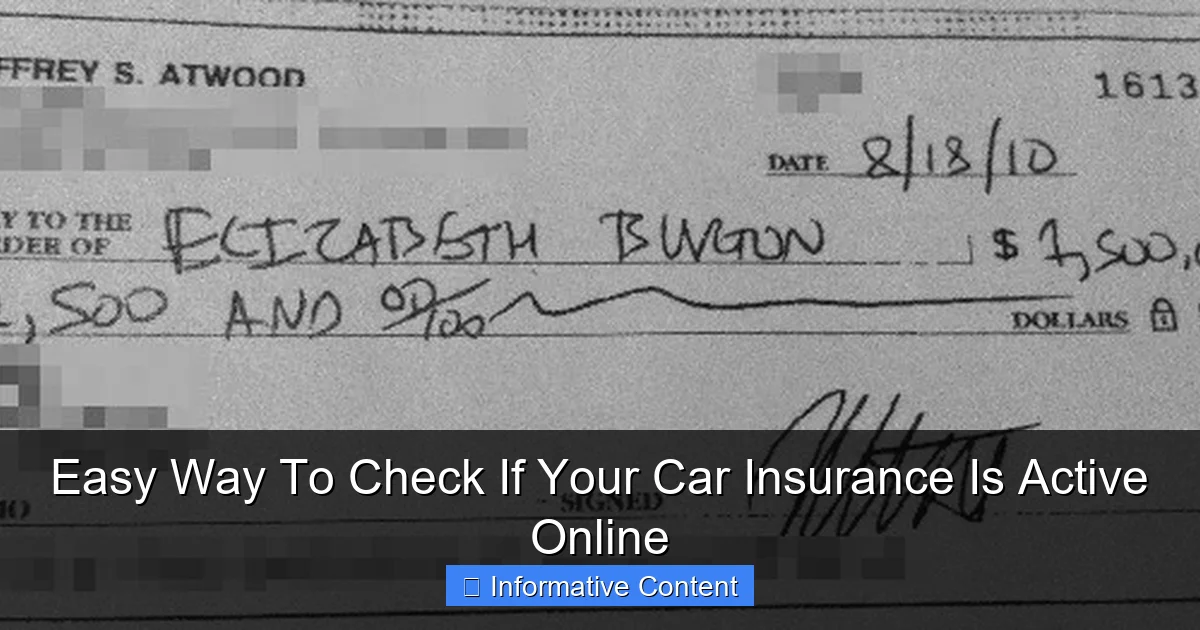 Easy Way To Check If Your Car Insurance Is Active Online