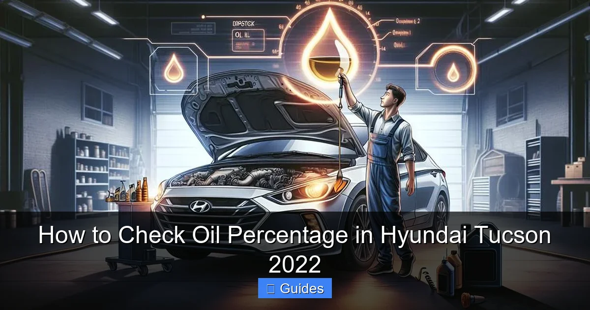 How to Check Oil Percentage in Hyundai Tucson 2022