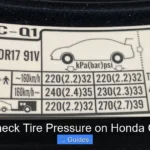 How to Check Tire Pressure on Honda Civic 2020