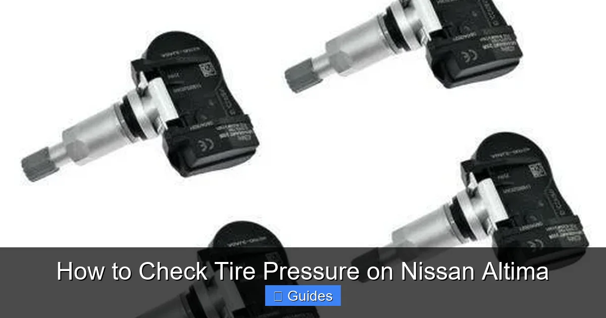 How to Check Tire Pressure on Nissan Altima