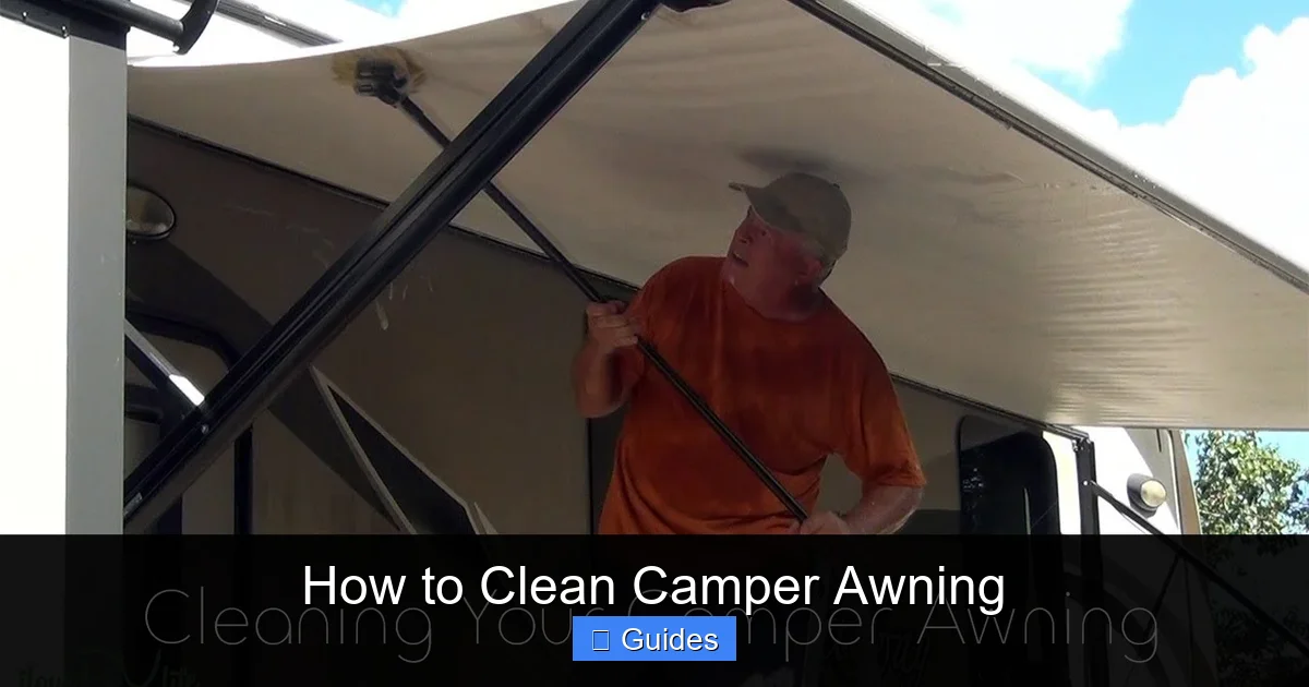 How to Clean Camper Awning