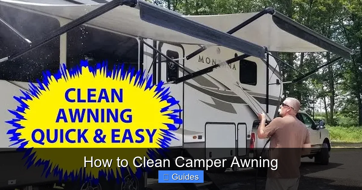 How to Clean Camper Awning