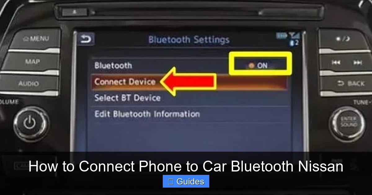 How to Connect Phone to Car Bluetooth Nissan