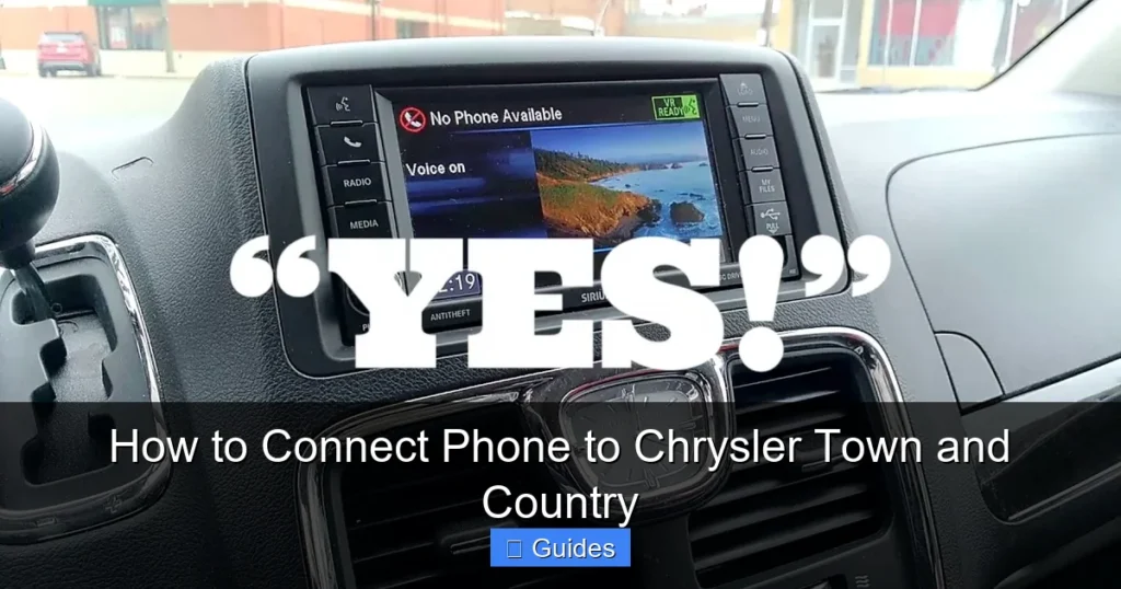 How to Connect Phone to Chrysler Town and Country