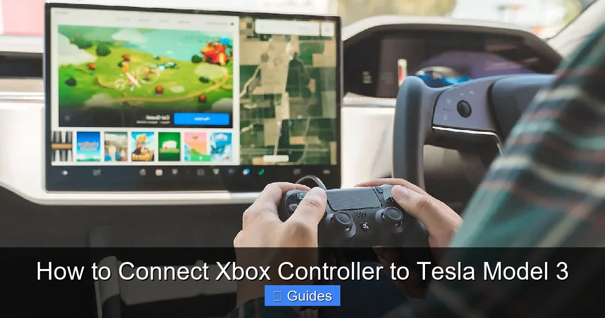 How to Connect Xbox Controller to Tesla Model 3