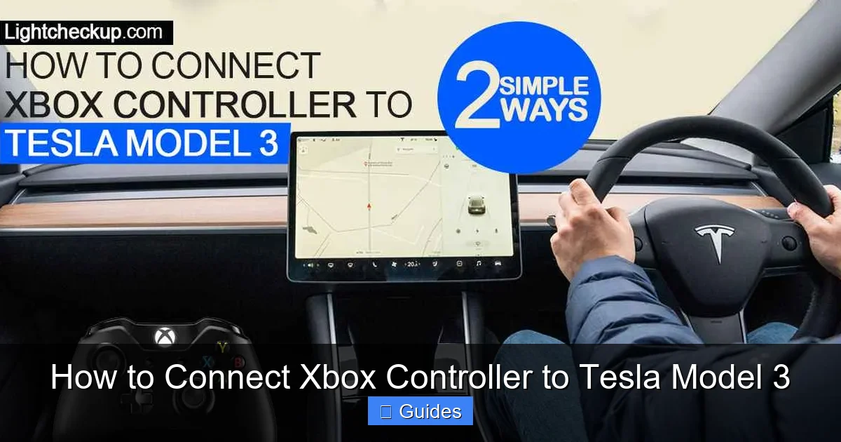 How to Connect Xbox Controller to Tesla Model 3
