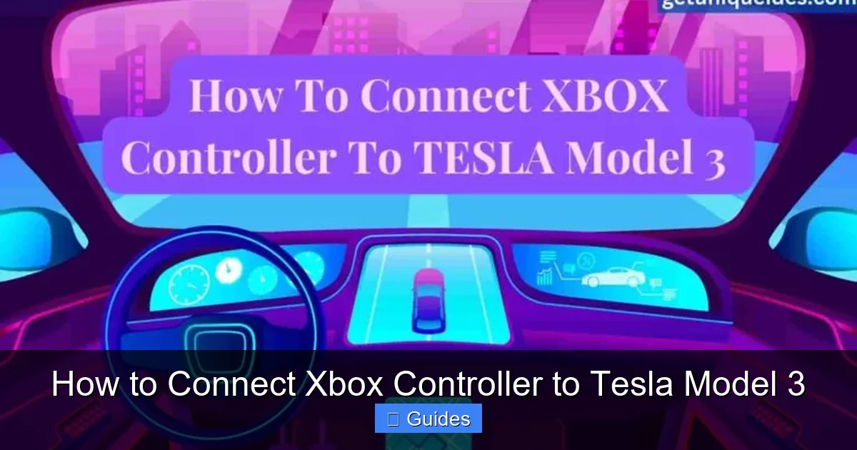 How to Connect Xbox Controller to Tesla Model 3