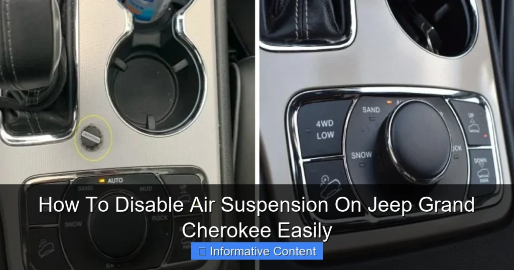 How To Disable Air Suspension On Jeep Grand Cherokee Easily