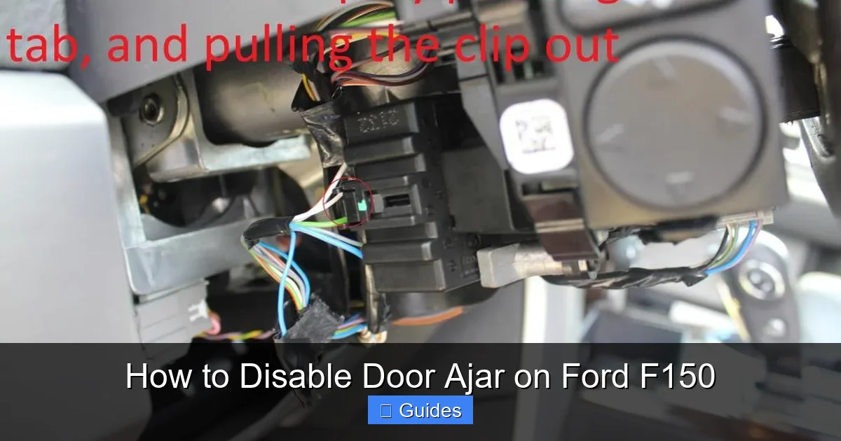 How to Disable Door Ajar on Ford F150