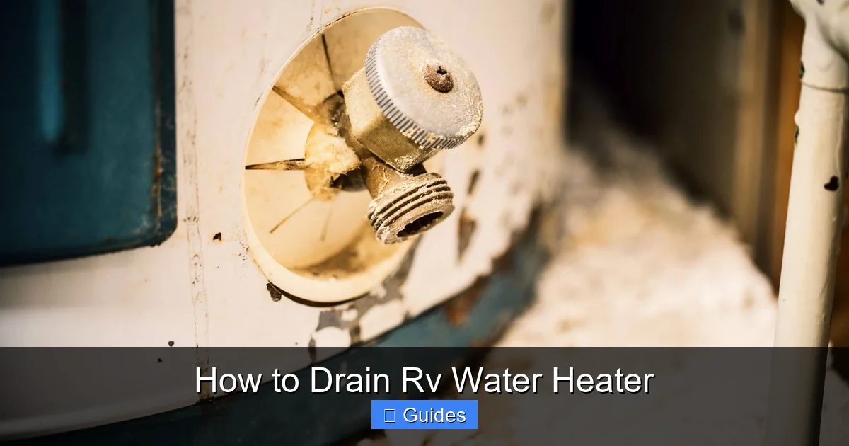 How to Drain Rv Water Heater