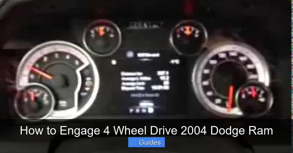 How to Engage 4 Wheel Drive 2004 Dodge Ram