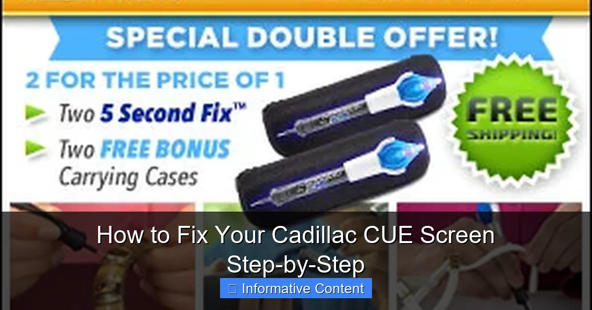 How to Fix Your Cadillac CUE Screen Step-by-Step