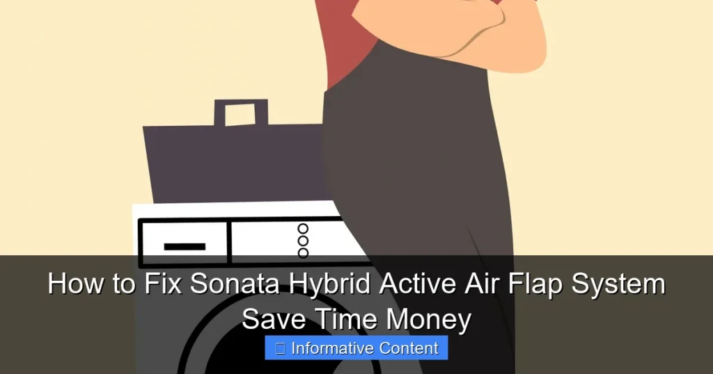 How to Fix Sonata Hybrid Active Air Flap System Save Time Money