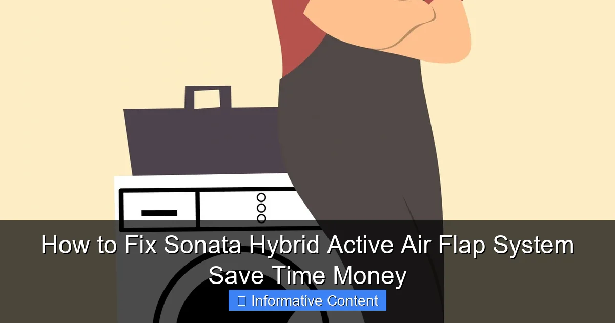 How to Fix Sonata Hybrid Active Air Flap System Save Time Money