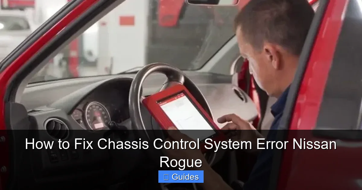 How to Fix Chassis Control System Error Nissan Rogue