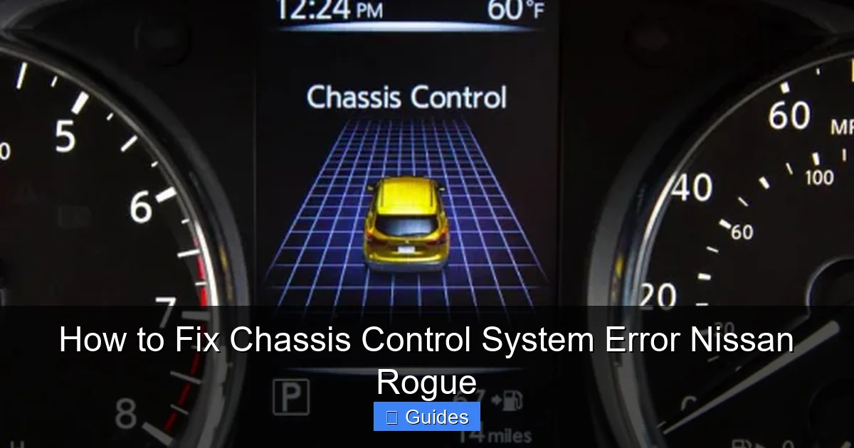 How to Fix Chassis Control System Error Nissan Rogue