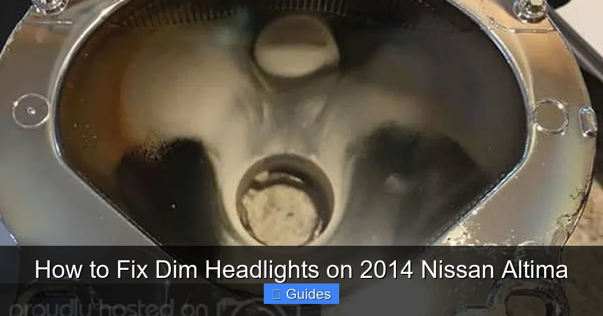 How to Fix Dim Headlights on 2014 Nissan Altima