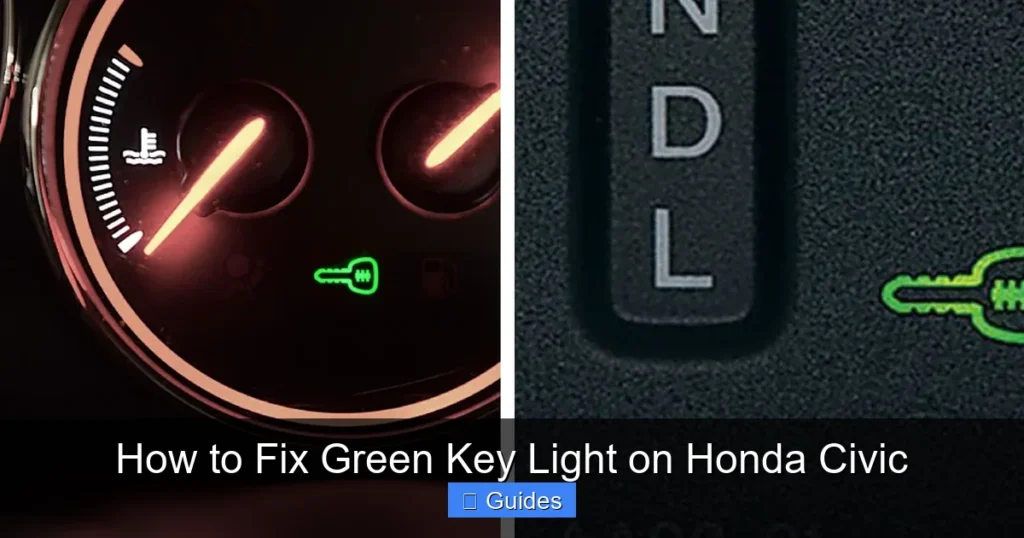 How to Fix Green Key Light on Honda Civic