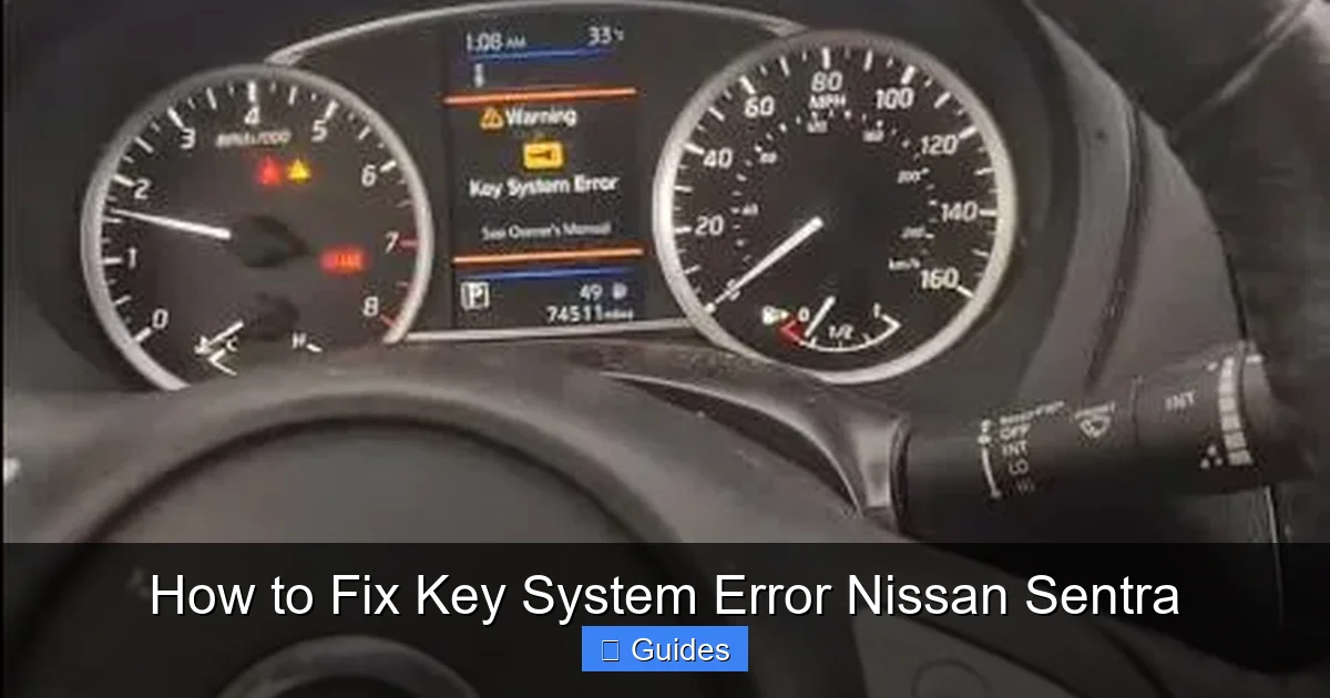 How to Fix Key System Error Nissan Sentra