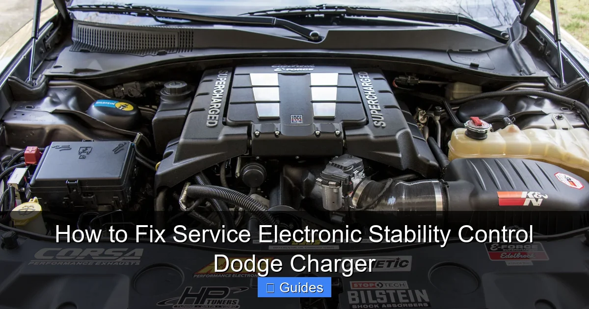 How to Fix Service Electronic Stability Control Dodge Charger