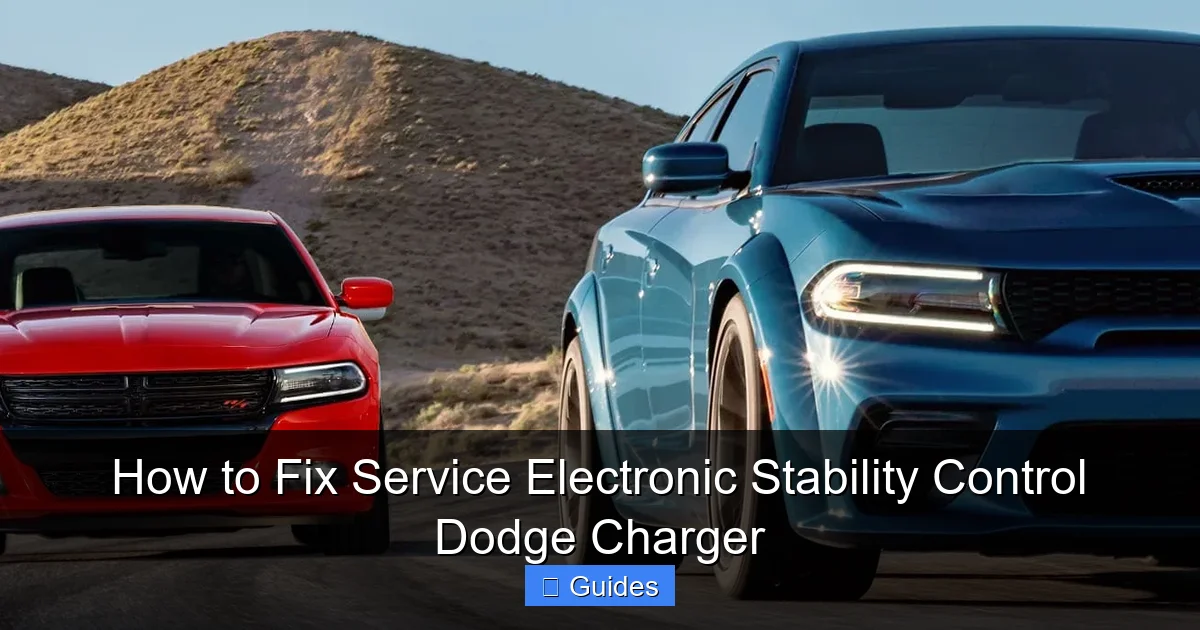 How to Fix Service Electronic Stability Control Dodge Charger