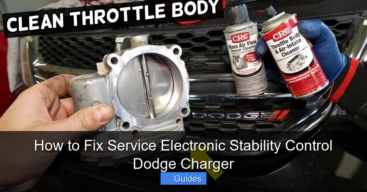 How to Fix Service Electronic Stability Control Dodge Charger