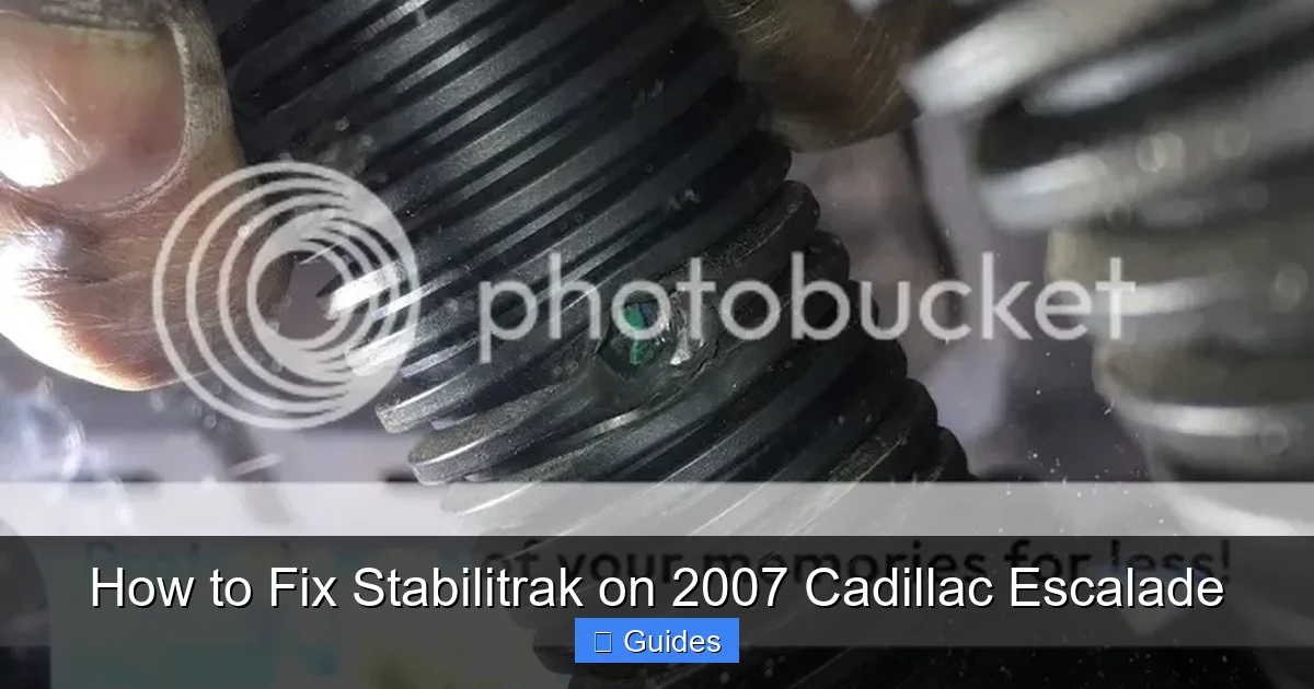 How to Fix Stabilitrak on 2007 Cadillac Escalade