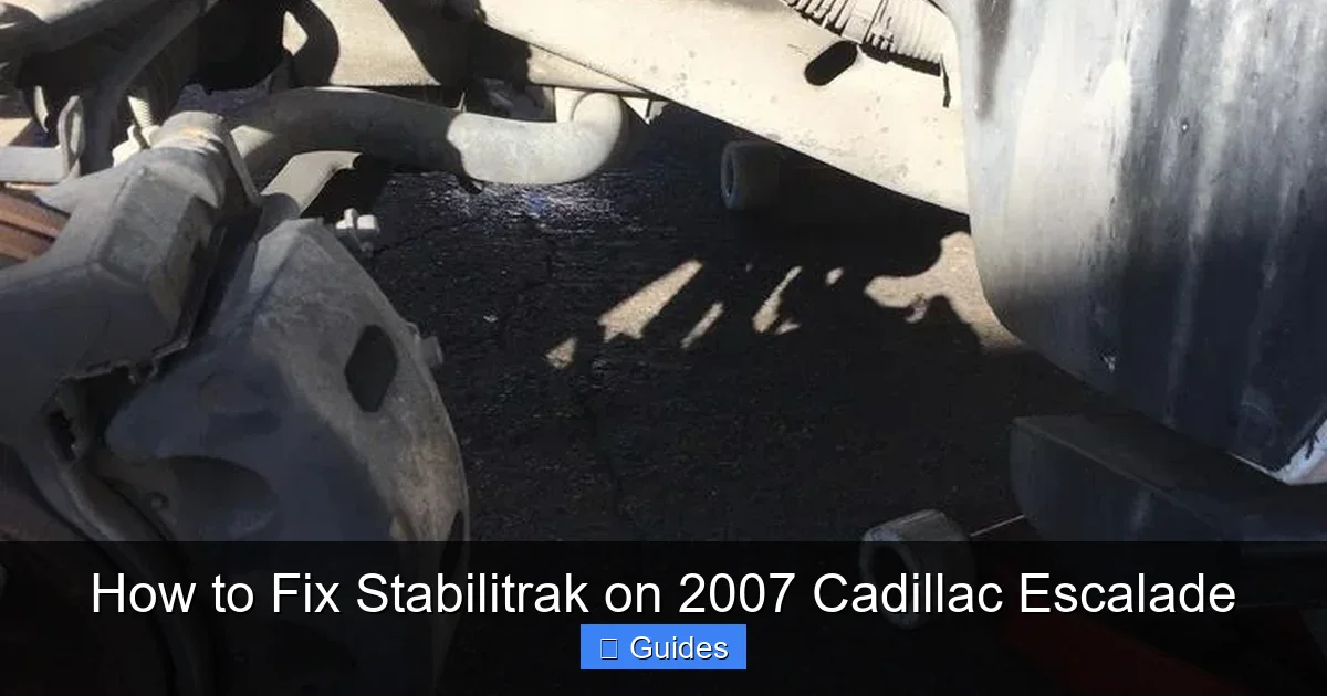 How to Fix Stabilitrak on 2007 Cadillac Escalade