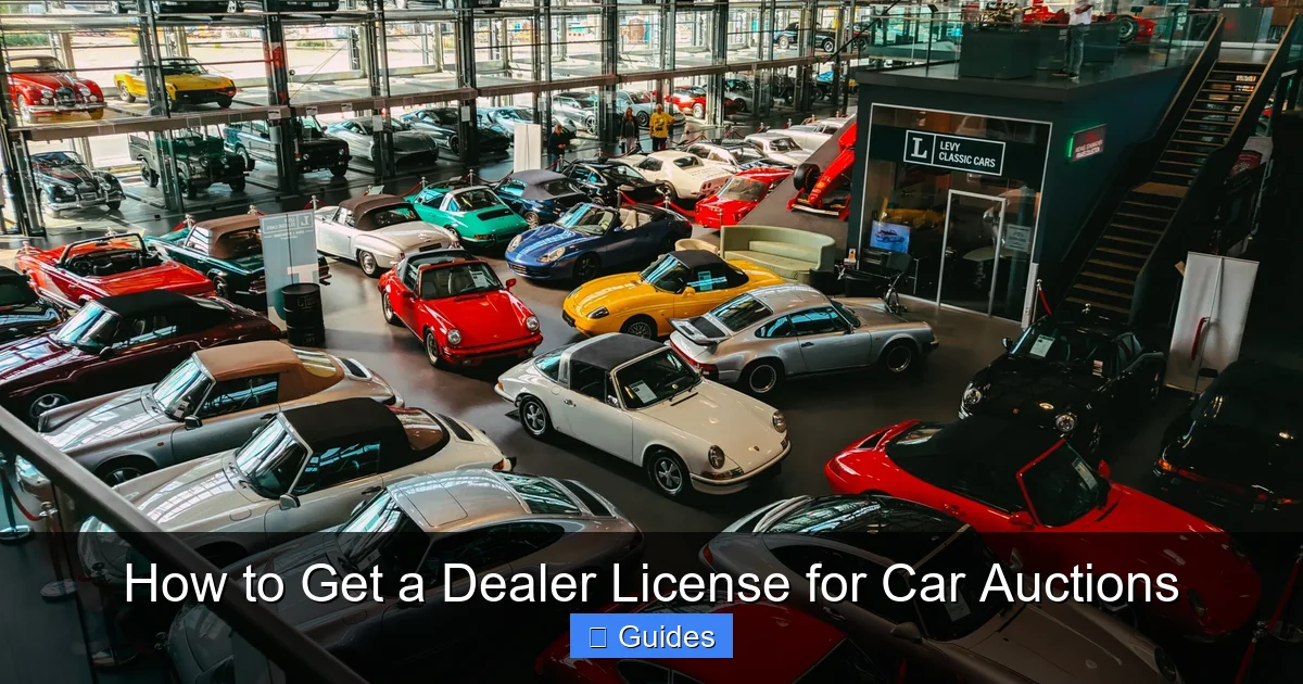 How to Get a Dealer License for Car Auctions