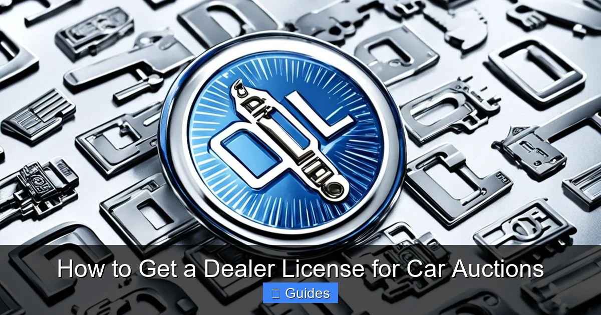 How to Get a Dealer License for Car Auctions