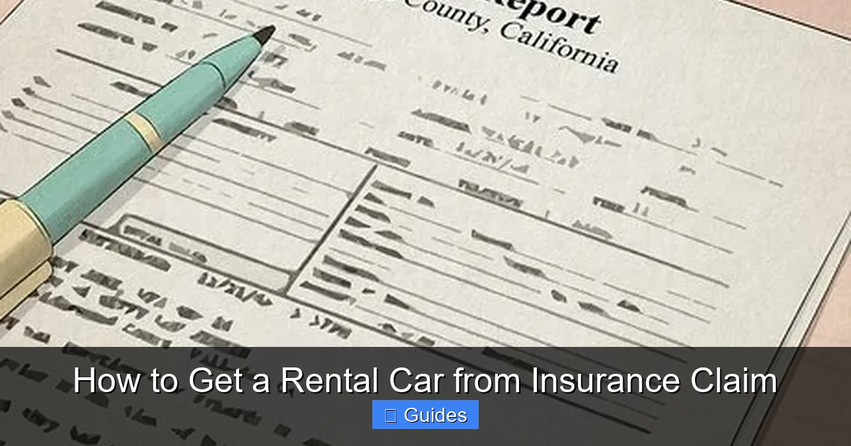 How to Get a Rental Car from Insurance Claim