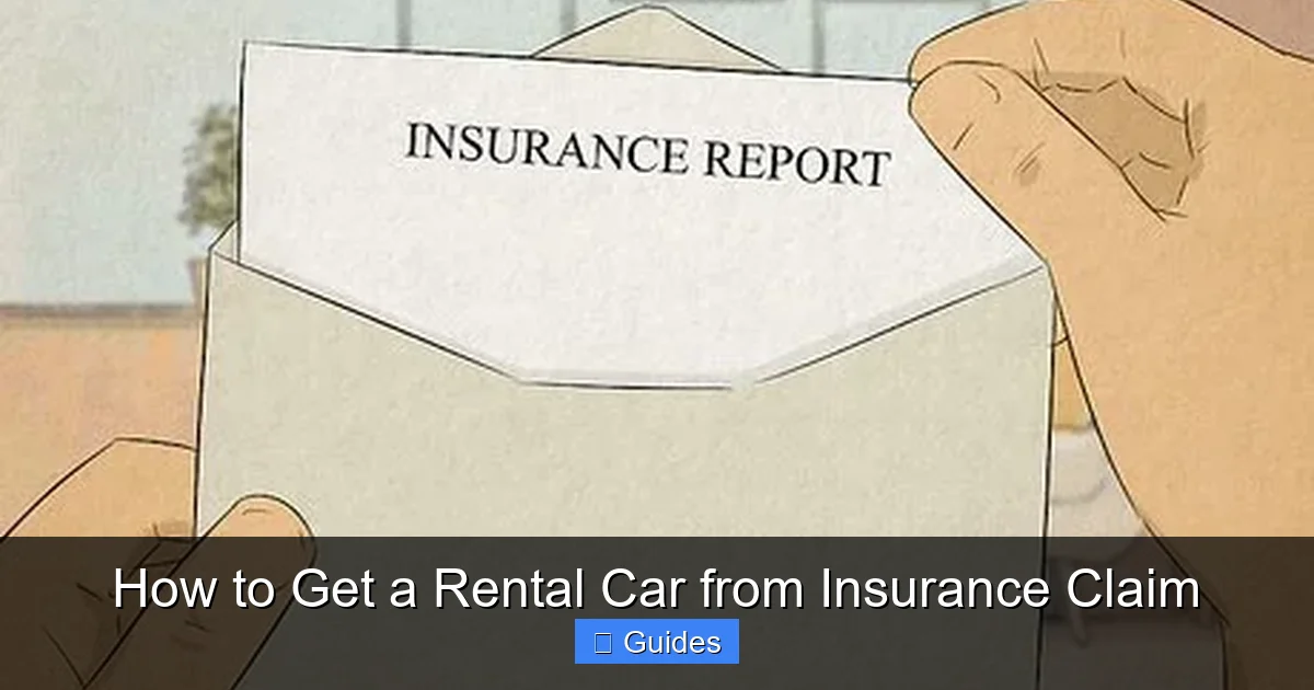 How to Get a Rental Car from Insurance Claim